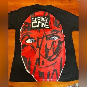 Vintage Cherry Coke Do Something Different T-Shirt Size XL Promo Big Print